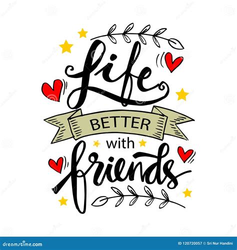 Let`s Be Friends Hand Drawn Vector Illustration In Cartoon Comic Style ...