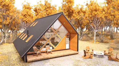 Modern A-Frame Cabin Design Idea | MODERN TINY CABINS