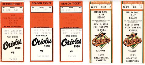 Baltimore Orioles Tickets - a photo on Flickriver