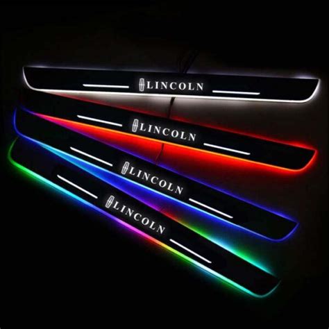 Illuminated Lincoln LED Door Sill Pro Lights|CarLEDLogo