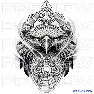 Mexican Aztec Eagle Tattoo Design - ₪ AZTEC TATTOOS ₪ Warvox Aztec ...