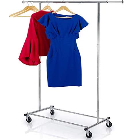 Clothes Rack Heavy Duty Commercial Grade (Chrome) Clothes Rail for ...