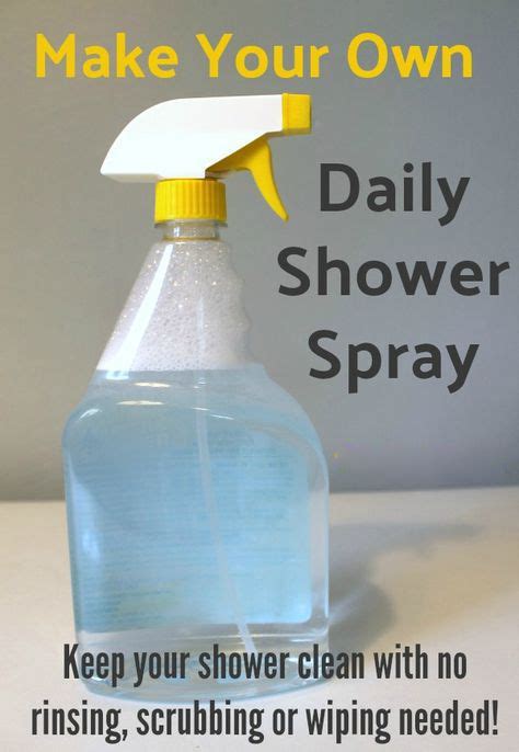 HOMEMADE DAILY SHOWER CLEANER SPRAY – 99easyrecipes