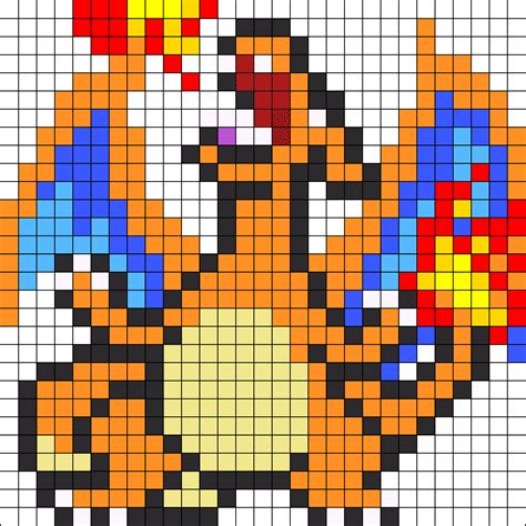 Charizard Pokemon Pixel Art - www.gruponym.mx