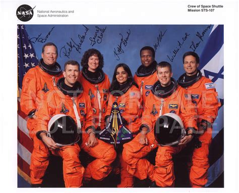 STS-107 crew autographs - collectSPACE: Messages