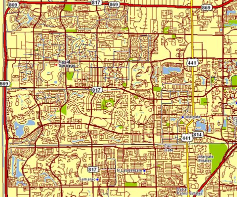 City Map of Coral Springs