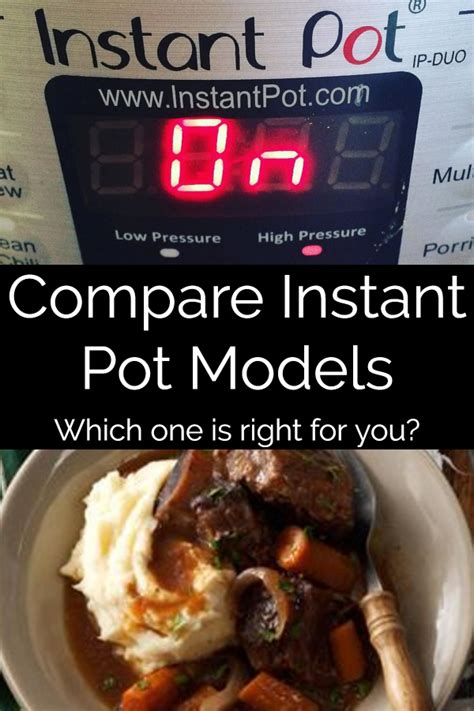 Instant Pot Models Comparison - How to Choose - Tasty Casseroles