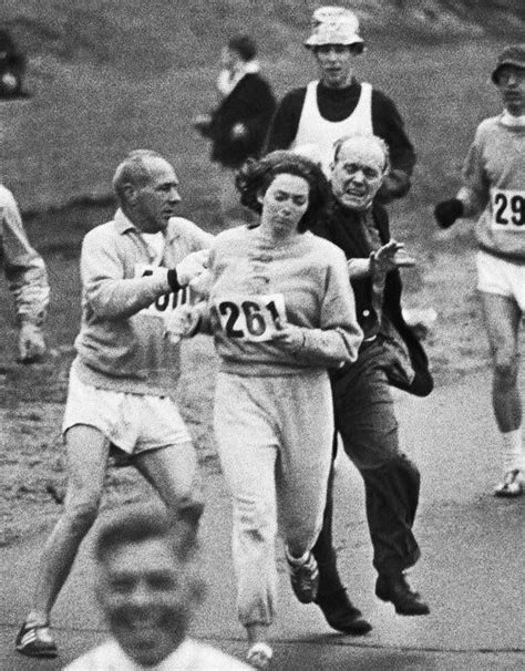 Kathrine Switzer entered and completed the The Boston Marathon in 1967, five years before women ...