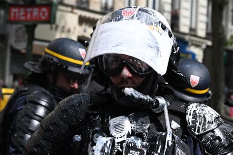 Clashes erupt at French May Day protests against Macron