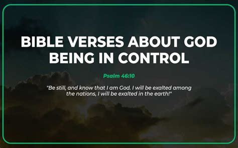 25 Bible Verses About God Being in Control (With Commentary) - Scripture Savvy