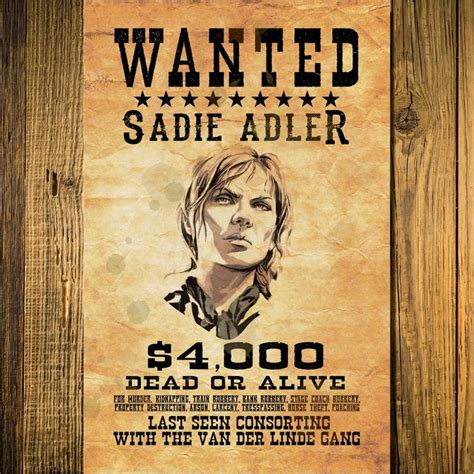 RDR2 wanted poster | Red dead redemption, Red dead redemption artwork ...