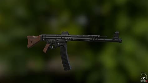 1944 German StG 44 assault rifle — polycount