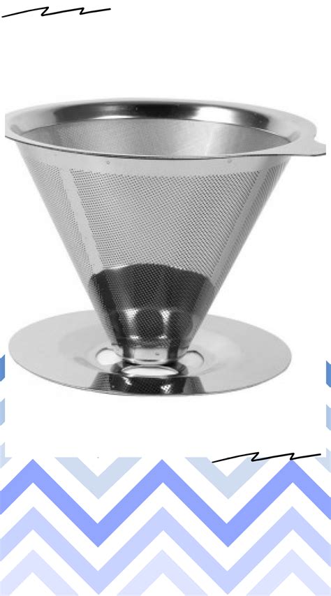 Double Layer Stainless Steel Coffee Filter Holder Pour Over Coffees Dripper Mesh Coffee Tea ...