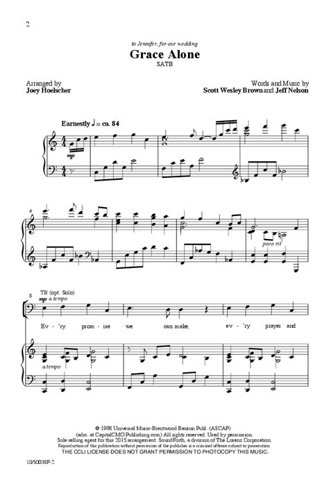 Grace Alone (SATB ) by Joey Hoelscher| J.W. Pepper Sheet Music