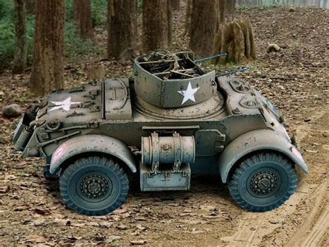 T17E2 Staghound AA Armoured Car by Andrew Birkbeck | Armored vehicles, Army truck, Military ...