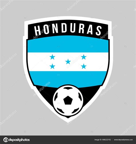 Illustration Shield Team Badge Honduras Football Tournament Stock Vector by ©cidepix 690222152