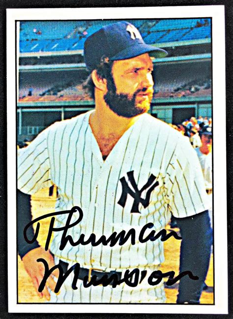 thurman-munson-autographed-card - Memorabilia Center