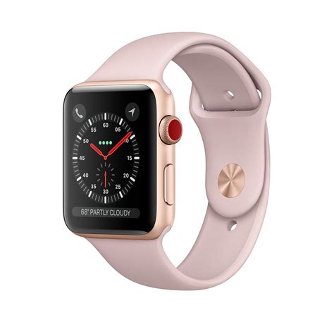 Apple Watch - Gold Aluminum Case with Pink Sand Sport Band - Apple | Buy apple watch, New apple ...