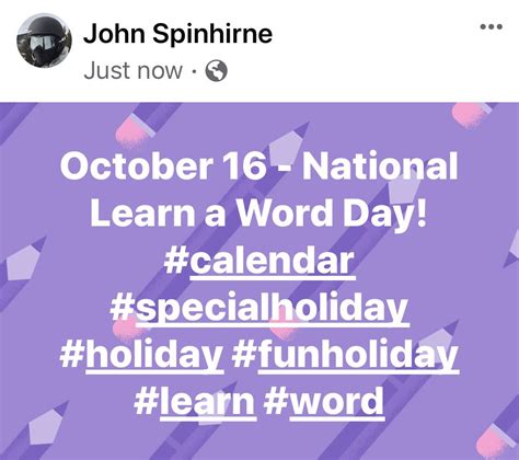 National Learn a Word Day!