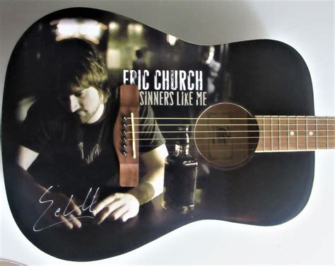 Eric Church Autographed Guitar | Zion Graphic Collectibles