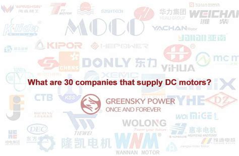 What are 30 companies that supply DC motors? - Greensky