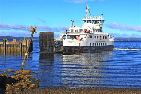 Landscape Cal Mac Ferry Largs Ayrshire Scotland Editorial Image - Image of caladonian, slipway ...