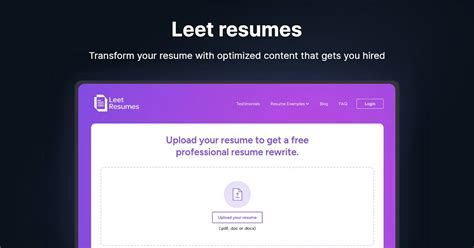 Leet Resumes: Free AI-Powered Resume Rewriting Service | Deepgram