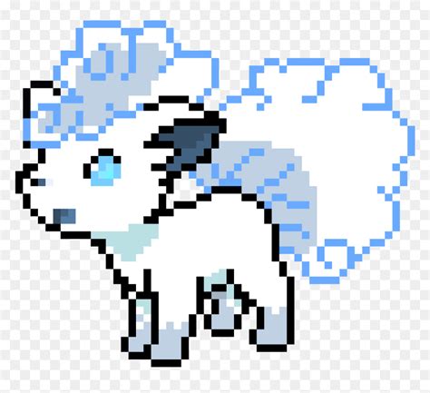 Alolan Vulpix Pixel Art, HD Png Download - vhv