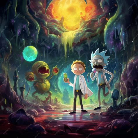 Premium AI Image | Transcending Dimensions Rick and Morty Unbound from ...