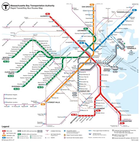 Boston rail map - Ontheworldmap.com