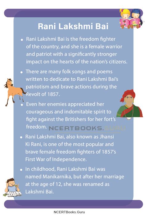 10 Lines on Rani Lakshmi Bai for Students and Children in English ...