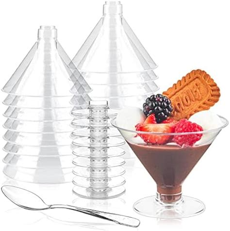 Amazon.com | Plastic Martini Glasses - 30 Pack 5 Oz. - Crystal Clear Disposable Martini Glasses ...
