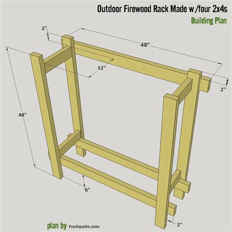 4 FREE Firewood Rack Plans Built from 2x4s (Two Under $30)