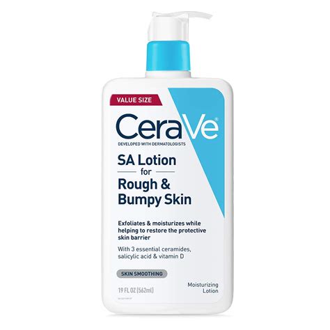 CeraVe SA Lotion For Rough Bumpy Skin Vitamin D, Hyaluronic Acid ...