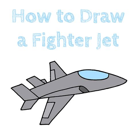 How to Draw a Fighter Jet for Kids - How to Draw Easy