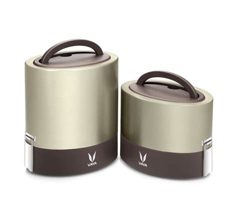 Vaya Stainless Steel Lunch Box - Buy TyffynLyte 1000 ml Graphite Online - Vaya