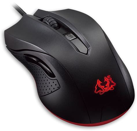 Cerberus Black 5-button Ambidextrous Mouse