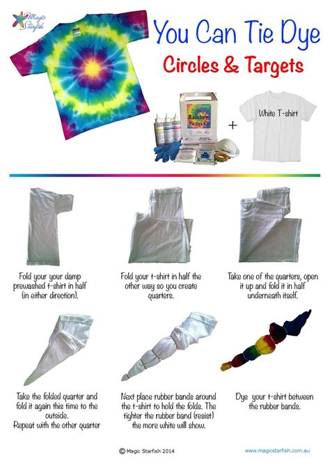 Magic Starfish - How to your fabric to Tie Dye | Tie dye shirts ...