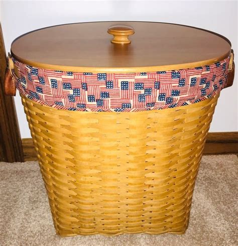 Longaberger Large Oval Waste Basket on Mercari | Waste basket, Basket ...