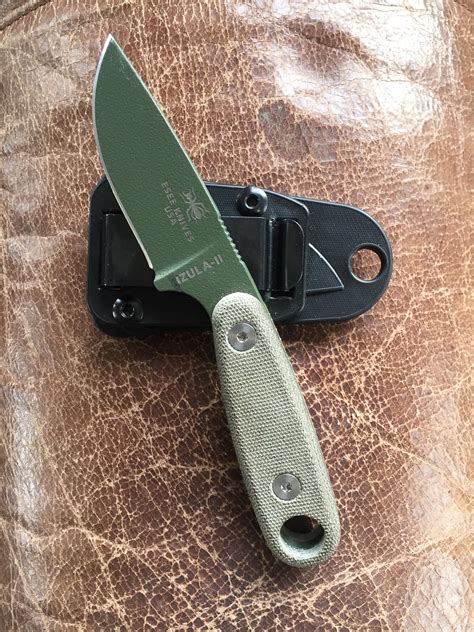 I still like the ole esee izula II for my edc fixed blade : r/knives