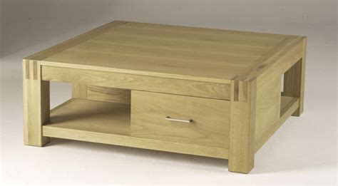 Orly Oak Square Coffee Table with Drawers - review, compare prices, buy ...