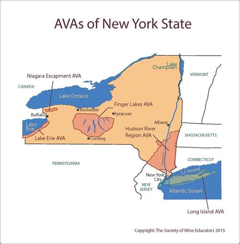 SWE Wine Map 2015 – US/New York | Wine map, Wine region map, Wine education