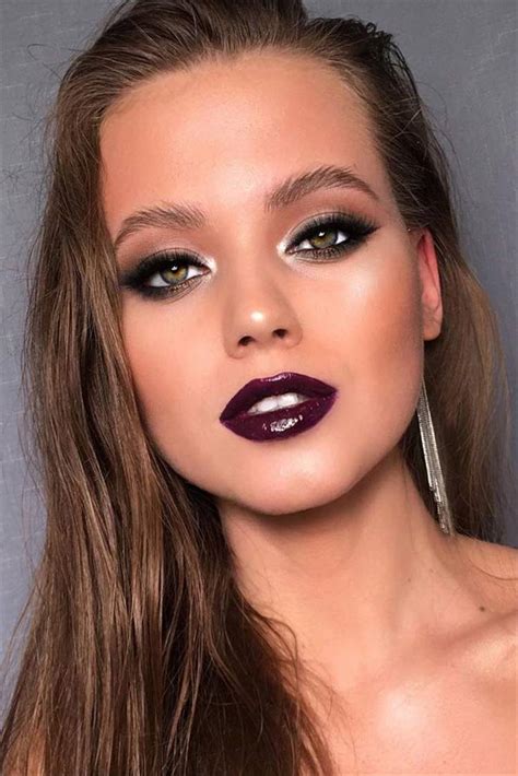 10 Bold Smokey Eye With Different Lipstick Colors Makeup Looks - Women Fashion Lifestyle Blog ...