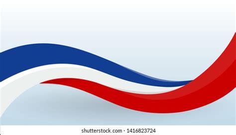 France Waving National Flag French Unusual Stock Vector (Royalty Free ...