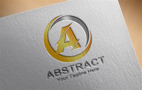 Abstract Letter A Logo Design Free PSD – GraphicsFamily