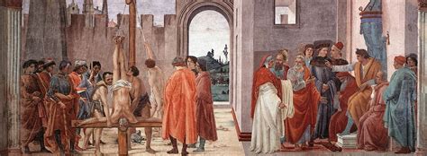 Disputation with Simon Magus and Crucifixion of Peter by LIPPI, Filippino