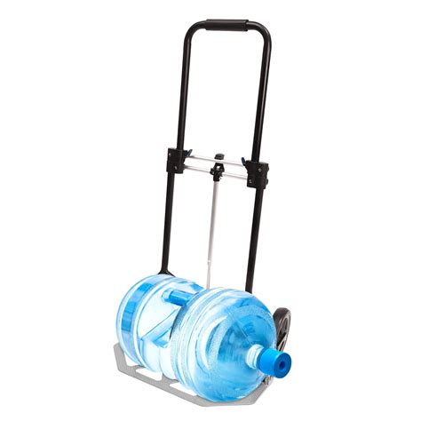 Luggage Trolley Cart with Telescoping Handle and Rubber Wheels Compact ...