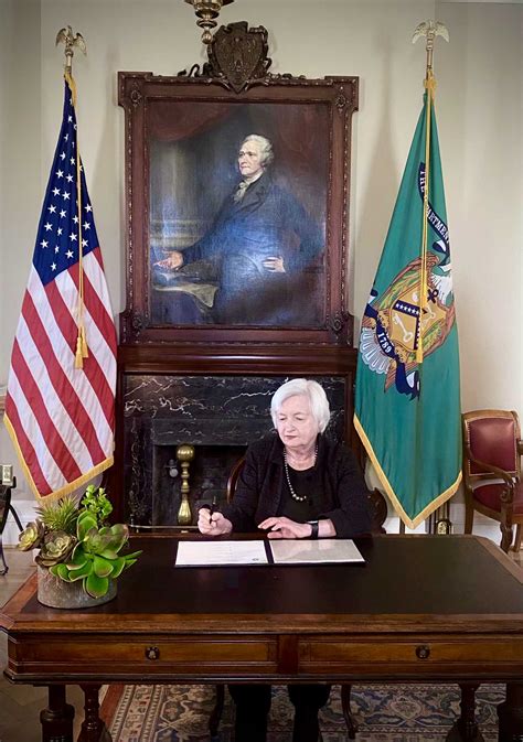 Secretary Janet L. Yellen Provides Official Signature for 2021 United ...