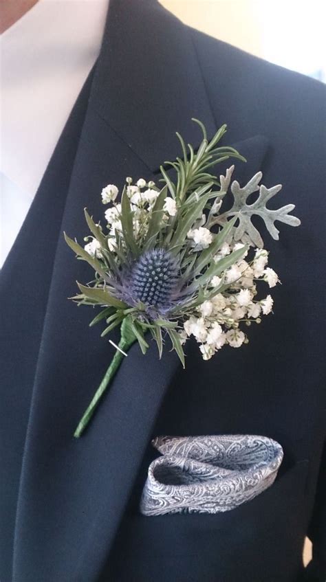 Image result for gypsophila & berried eucalyptus buttonhole | Blue ...