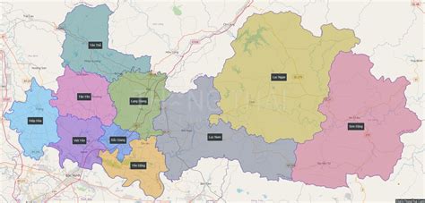 Map of Bac Giang province - Thong Thai Real